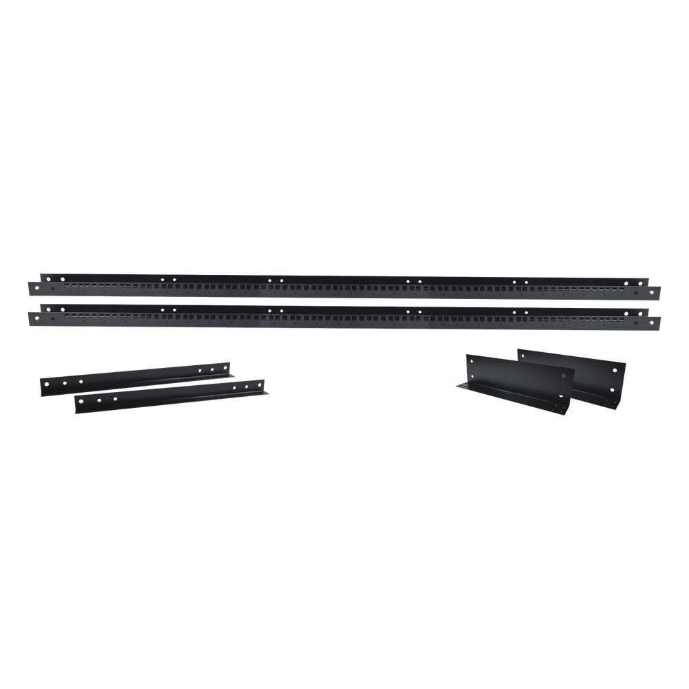 Rack de 2 Postes, Estándar 19", 45 Unidades, Fabricado en Acero, Base "L" para Anclar a Piso. - Imagen 2