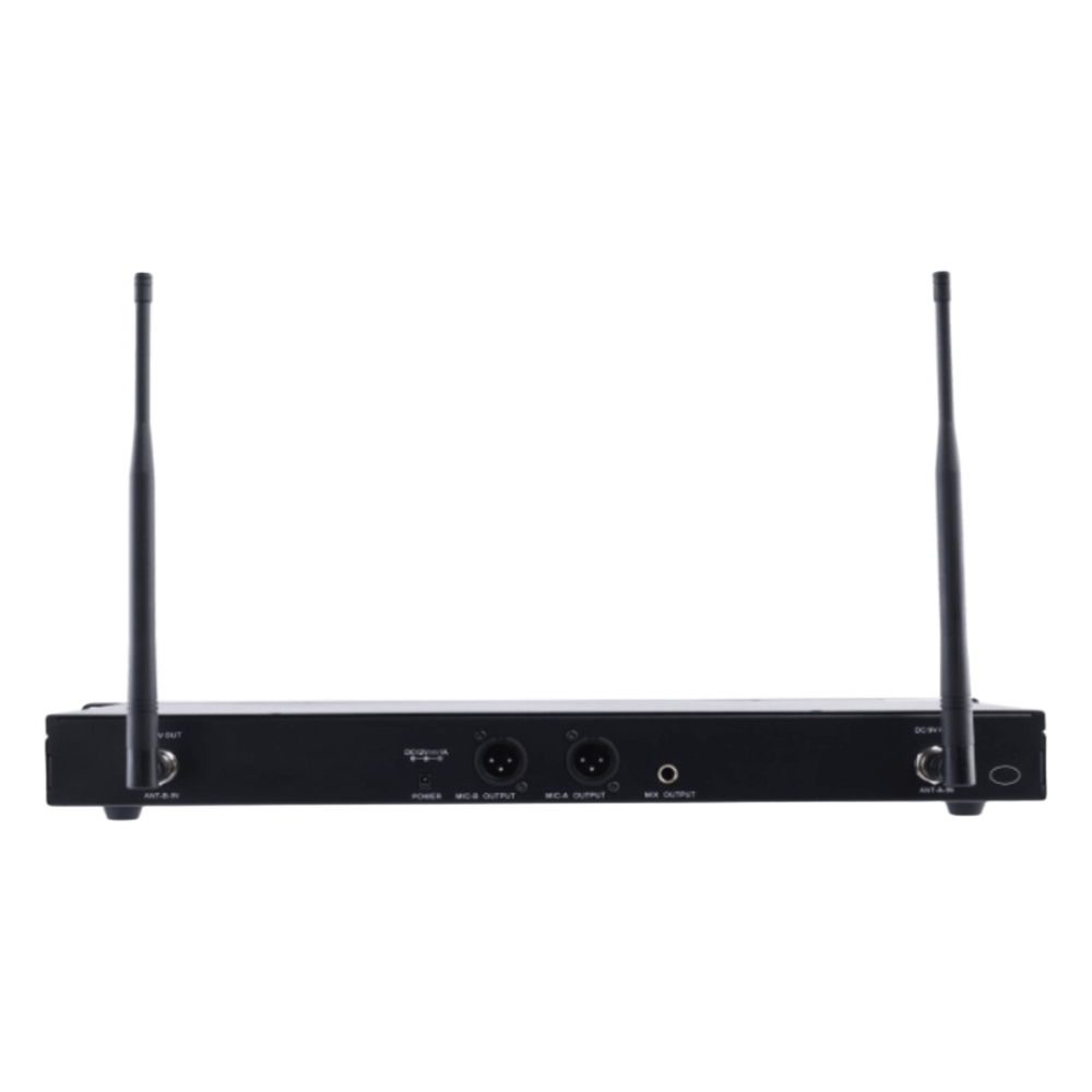 Receptor Inalámbrico Dual Canal Digital U-Band | 4 Bandas de Frecuencia (470-830 MHz) | Transmisión Digital pi/4-DQPSK | Pantalla TFT-LCD 2.2" | Anti-Interferencia con ID Code Pilot | Salidas Balanceadas y Desbalanceadas | Ecualizacion - Imagen 3