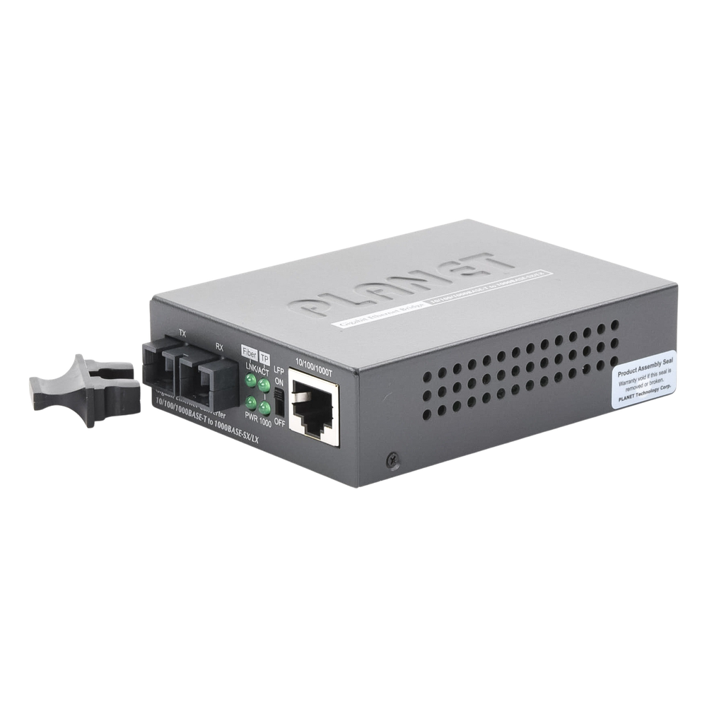 Convertidor de Medios 1000 Mbps UTP/Fibra Óptica Mono-Modo Hasta 20 Km, Conector SC - Imagen 2