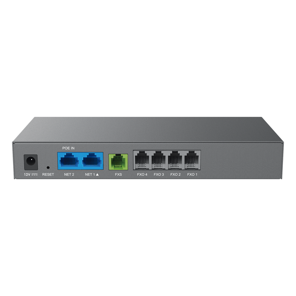 Gateway Analógico 4 FXO (Conectar Lineas Analógicas) / Puertos FXO y FXS / 3 Perfiles SIP / NAT / PoE / TR069 / Fax T.38 / 3 Vías Conferencia / AES / Failover SIP - Imagen 2
