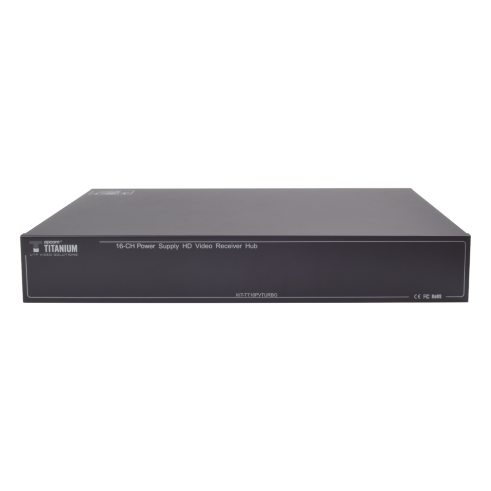 Kit de TRANSCEPTOR ACTIVO DE 16 Canales / VIDEO+PODER en un solo Cable UTP / 150m en 4K, 200m en 5 MP/ Envía 36 Vcc y recibe 12 Vcc / TODO INCLUIDO PARA RACK / Compatible con cámaras HD-TVI/CVI/AHD/CVBS / Instalación Limpia - Imagen 2