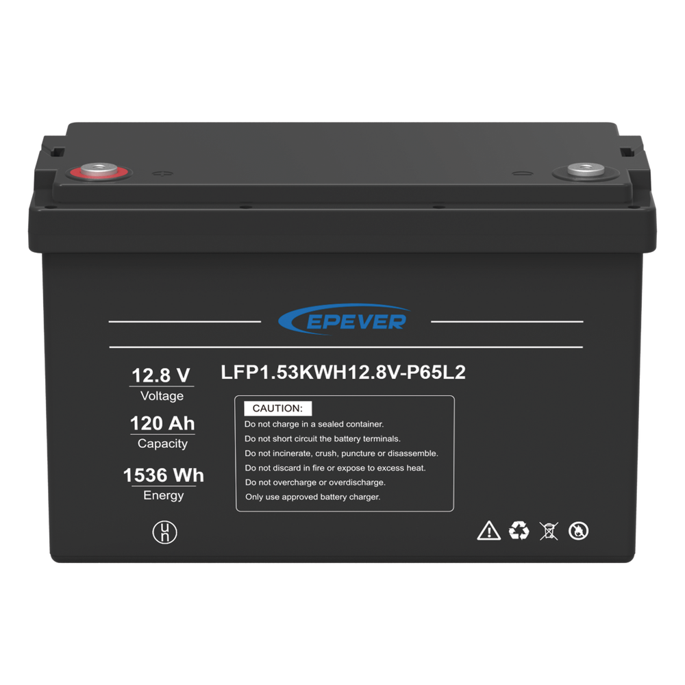 Batería de Litio LiFePO4 Ciclo Profundo / 12.8 Vcc / 120 Ah / 1.53 kWh / Exterior / Libre de Mantenimiento - Imagen 2