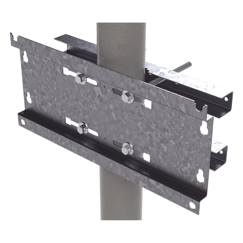 Herraje para Fijación a Pared, Torre o Poste compatible con LP-FORTE-09U-R3. - Imagen 2