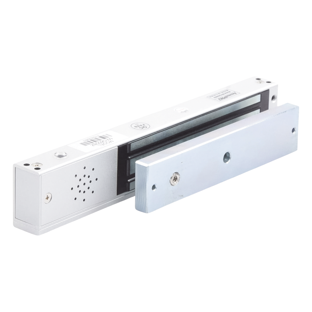 Chapa magnética 600Lb con Buzzer de alarma de puerta mantenida abierta / LED indicador de estado / Sensor de estado de placa/ Libre de Magnetismo Residual - Imagen 2