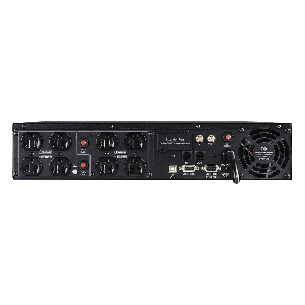 UPS de 1500 VA/900 W, Topología Línea Interactiva, Entrada 120 Vca NEMA 5-15P, Torre o Rack 2 UR, Con 8 Tomas NEMA 5-15R - Imagen 2
