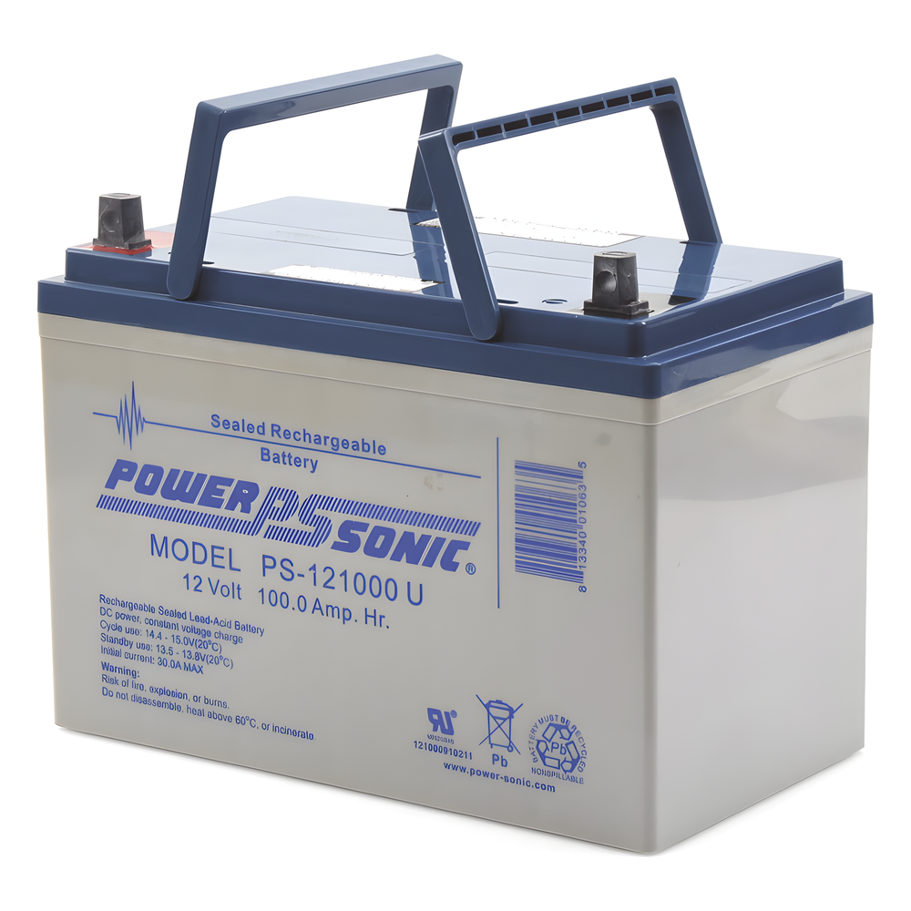 Batería 12V, 100AH, Para Respaldo, Tecnologías AGM/VRLA, 10-12 Años Vida Útil, Terminales U, Reconocida UL - Imagen 2