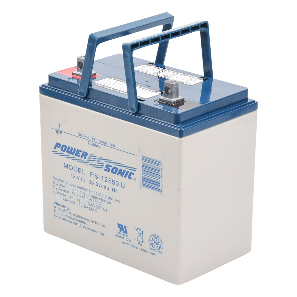 Batería 12V, 55AH, Para Respaldo, Tecnologías AGM/VRLA, 5 Años Vida Útil, Terminales U, Reconocida UL - Imagen 2