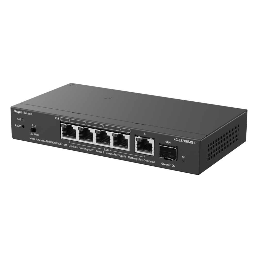 Switch Administrable Capa2 PoE+ con 5 puertos Multi-Gigabit 2.5Gb, hasta 70w PoE - Imagen 2