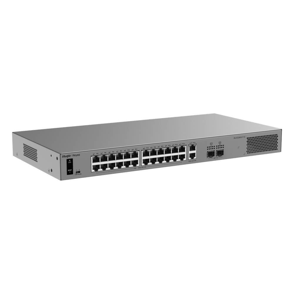 Switch Layer 2 Smart Cloud Managed / 28 Puertos Gigabit / 24 Puertos PoE+ 370 W / Switching 56 Gbps / Forwarding 41.664 Mpps / Montaje Rack / CCTV Mode / ERPS / Protección 6 kV / Garantía 3 Años - Imagen 2