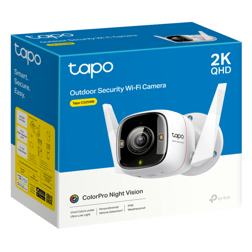 Cámara de Seguridad Wi-Fi Exterior / 2K QHD 2688×1520 / Lente F1.0 Super-Aperture / Sensor Starlight 1/1.79" / ColorPro Night Vision / AI Detección Persona-Animal-Vehículo / IP66 / Audio Bidireccional / Doble Conectividad W - Imagen 2