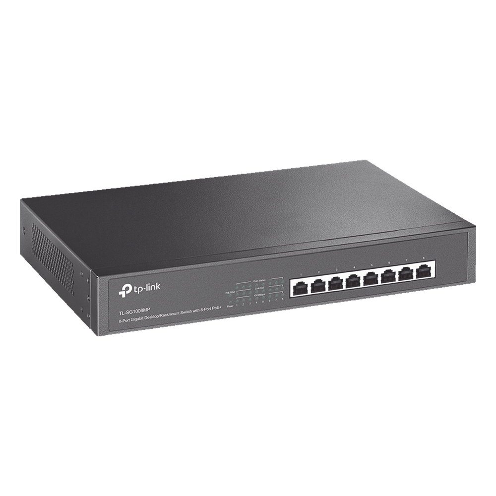 Switch Gigabit PoE+ no administrable de 8 puertos 10/100/1000 Mbps, para escritorio - Imagen 2