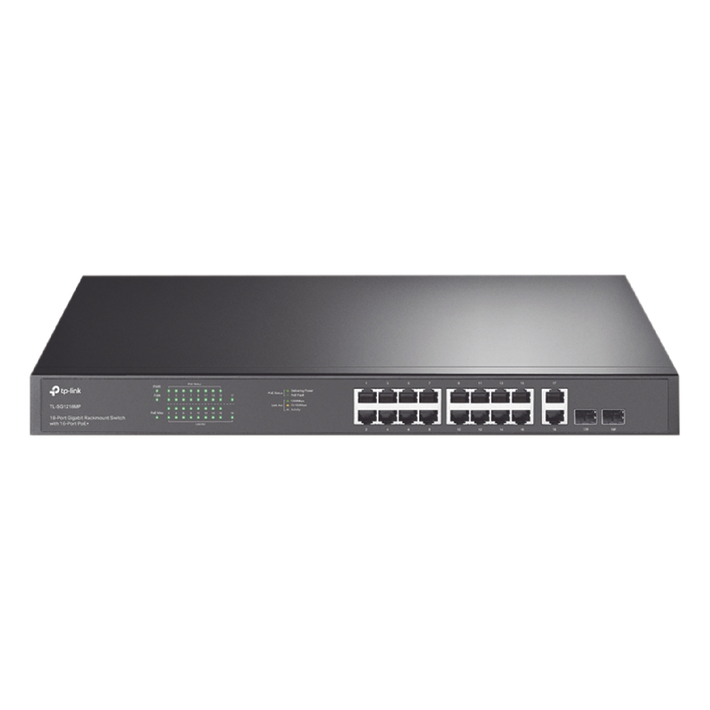 Switch no administrable de 16 puertos 10/100/1000Mbps y PoE af/at, 2 puertos SFP hasta 250W. - Imagen 2