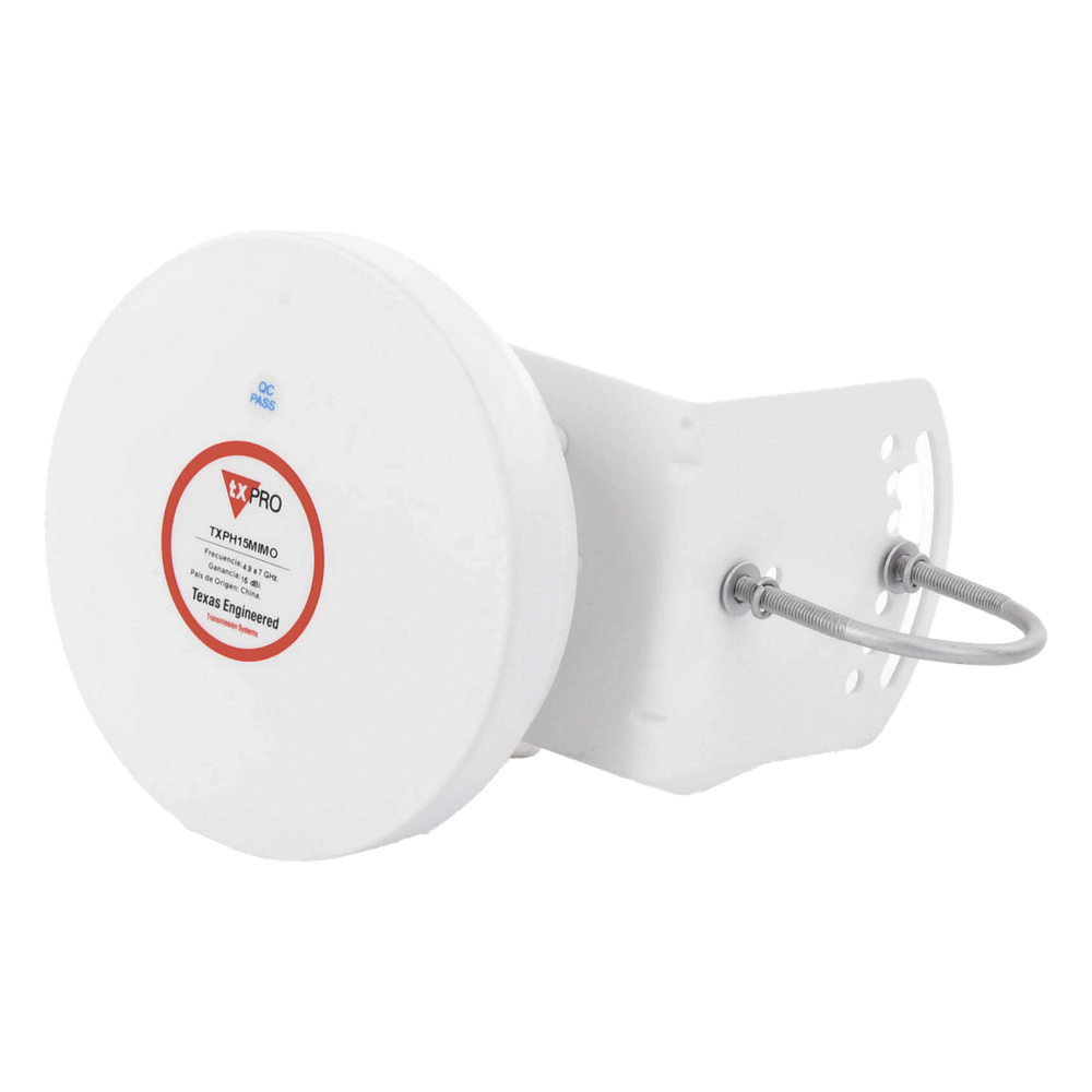 Antena Tipo Horn de 45 °, 15 dBi, 4.9 - 7GHz, Ideal para ambientes de alto ruido, Tipo de conector RPSMA, con montaje y jumpers incluidos - Imagen 2