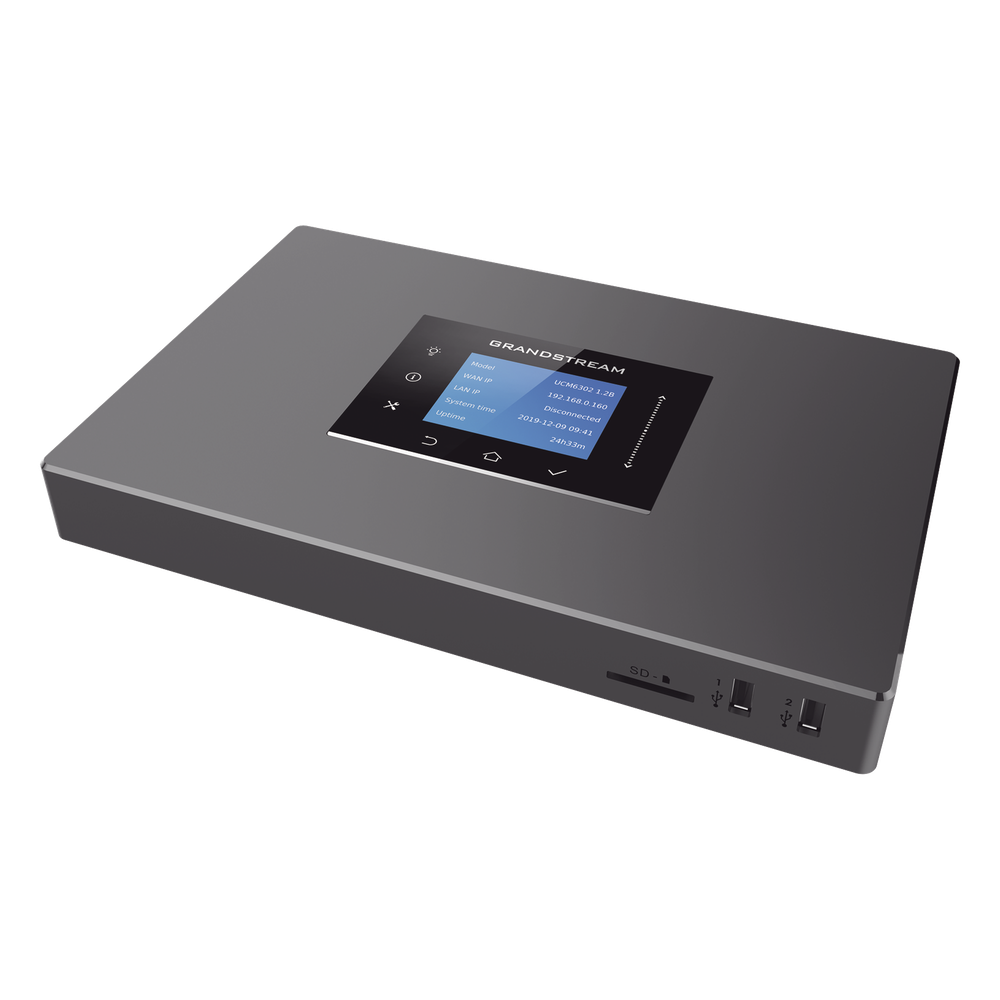 IP-PBX UCM6302A / 500 Usuarios / 75 Llamadas Simultáneas / 2 FXO + 2 FXS / 3 Puertos Gigabit PoE+ / Solución Híbrida On-Premise y Cloud - Imagen 2