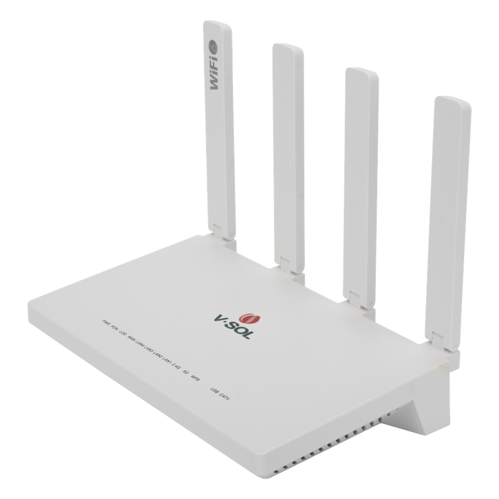 ONU GPON/EPON con Wi-Fi 6 AX1500 / 1 Puerto CATV / 4 Puertos Gigabit / Puerto PON SC/APC - Imagen 2