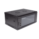 Gabinete para Montaje en Pared - Piso / Puerta de Cristal Templado / Cuerpo Fijo / 4 Unidades de Rack / 19" / Fabricado en Acero - Imagen 3