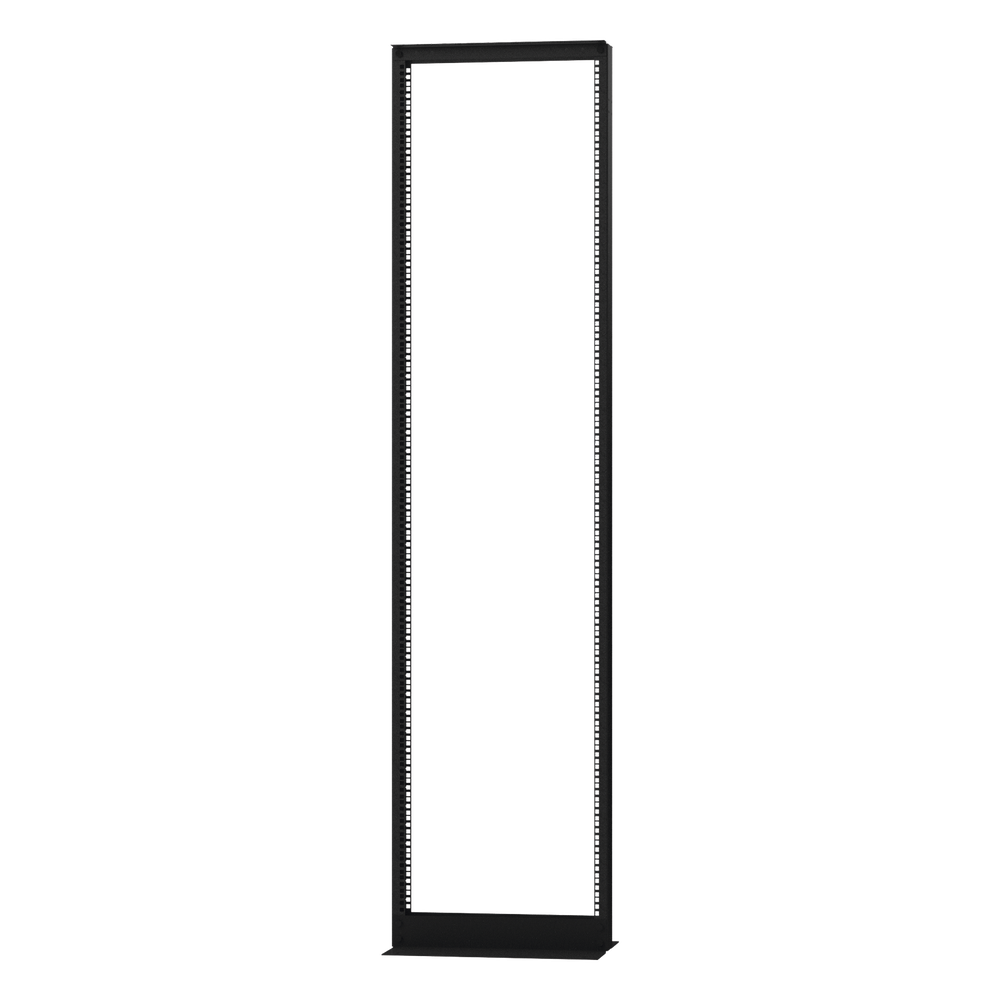 Rack de 2 Postes (Doble Perforación), Estándar 19", 45 Unidades, Fabricado en Acero, Base "L" para Anclar a Piso. - Imagen 3