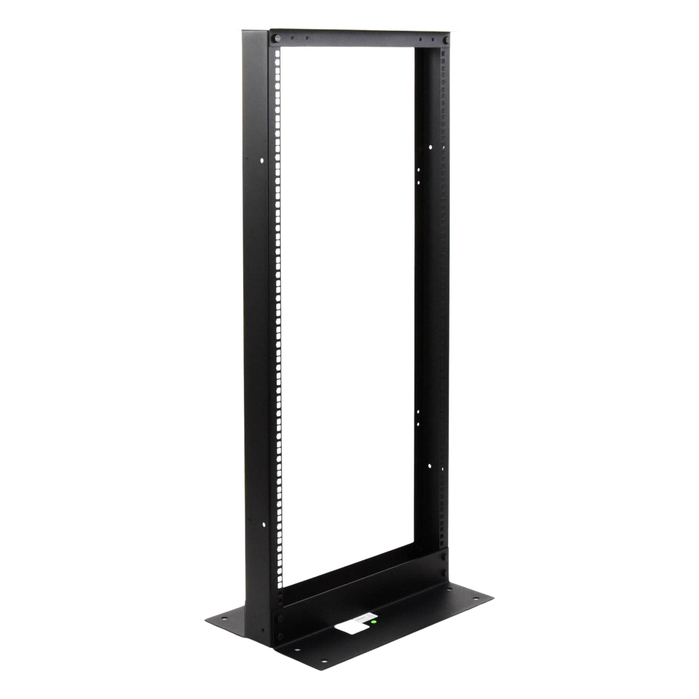 Rack de 2 Postes, Estándar 19", 24 Unidades, Fabricado en Acero, Base "L" para Anclar a Piso. - Imagen 3