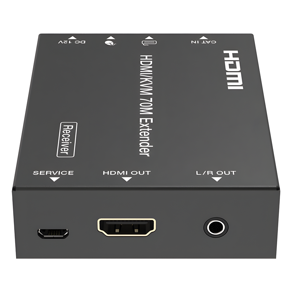 Kit Extensor HDMI con KVM | 70m | 4K2K@60Hz | 4:4:4 | HDMI2.0b y HDCP 2.2 | Salida de Audio 3.5mm | Admite PoC | Admite USB 1.1 - Imagen 3