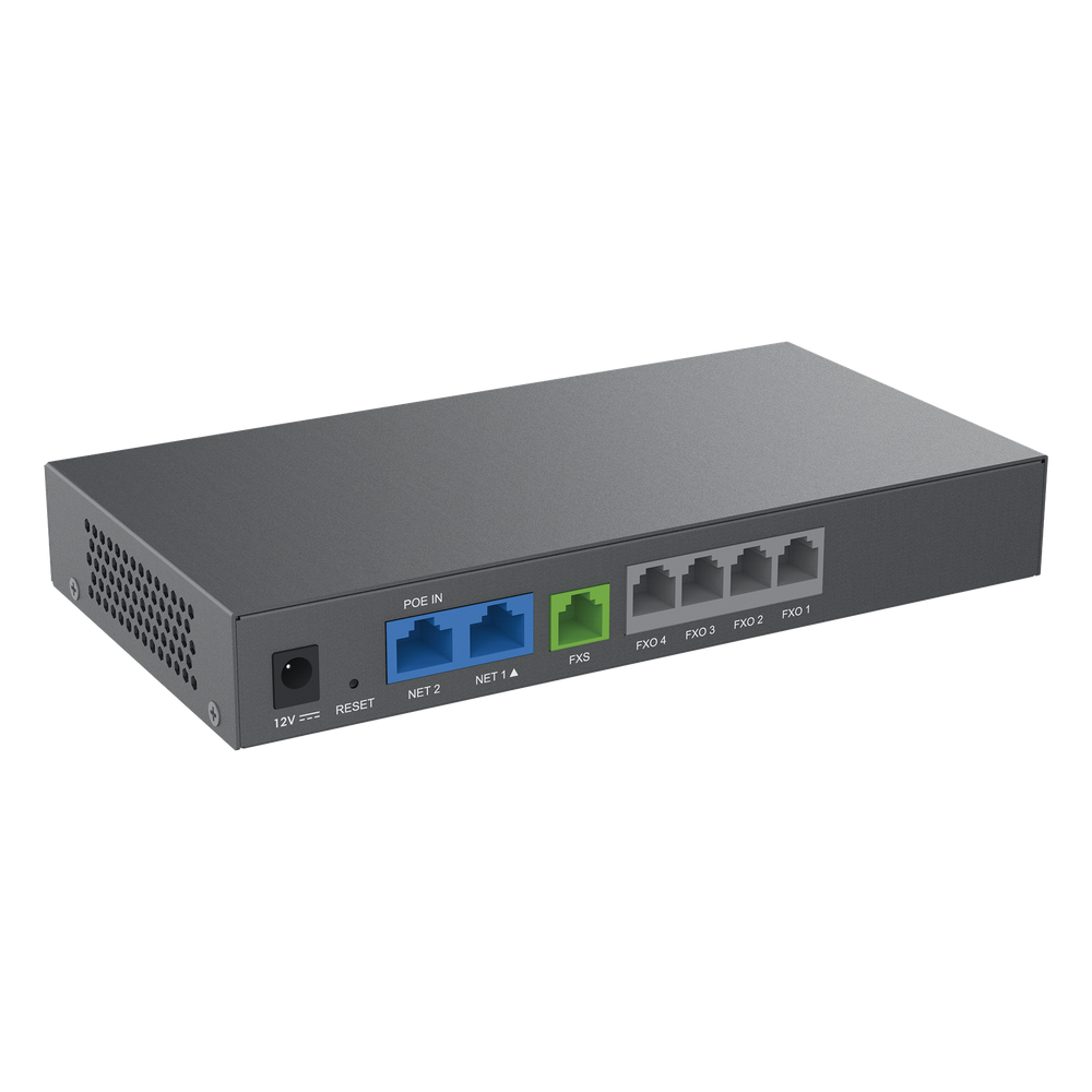 Gateway Analógico 4 FXO (Conectar Lineas Analógicas) / Puertos FXO y FXS / 3 Perfiles SIP / NAT / PoE / TR069 / Fax T.38 / 3 Vías Conferencia / AES / Failover SIP - Imagen 3