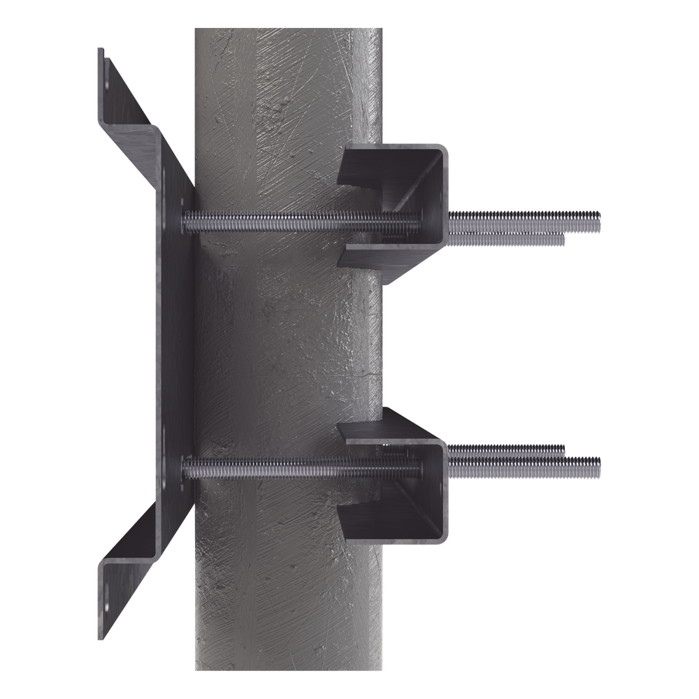 Herraje para Fijación a Pared, Torre o Poste compatible con LP-FORTE-09U-R3. - Imagen 3