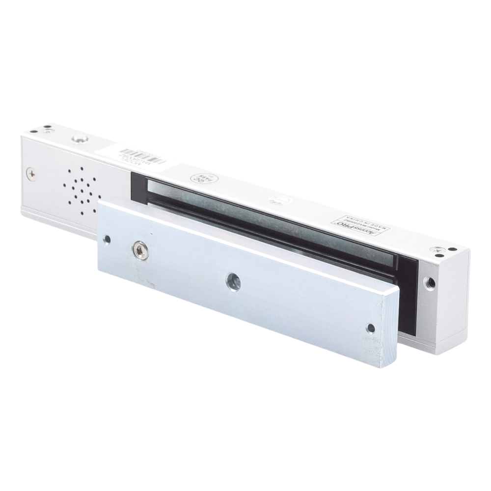 Chapa magnética 600Lb con Buzzer de alarma de puerta mantenida abierta / LED indicador de estado / Sensor de estado de placa/ Libre de Magnetismo Residual - Imagen 3