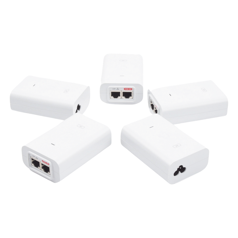 5 Unidades del Adaptador PoE Ubiquiti de 24 VDC, 1.0 A con puerto Gigabit, color blanco - Imagen 3