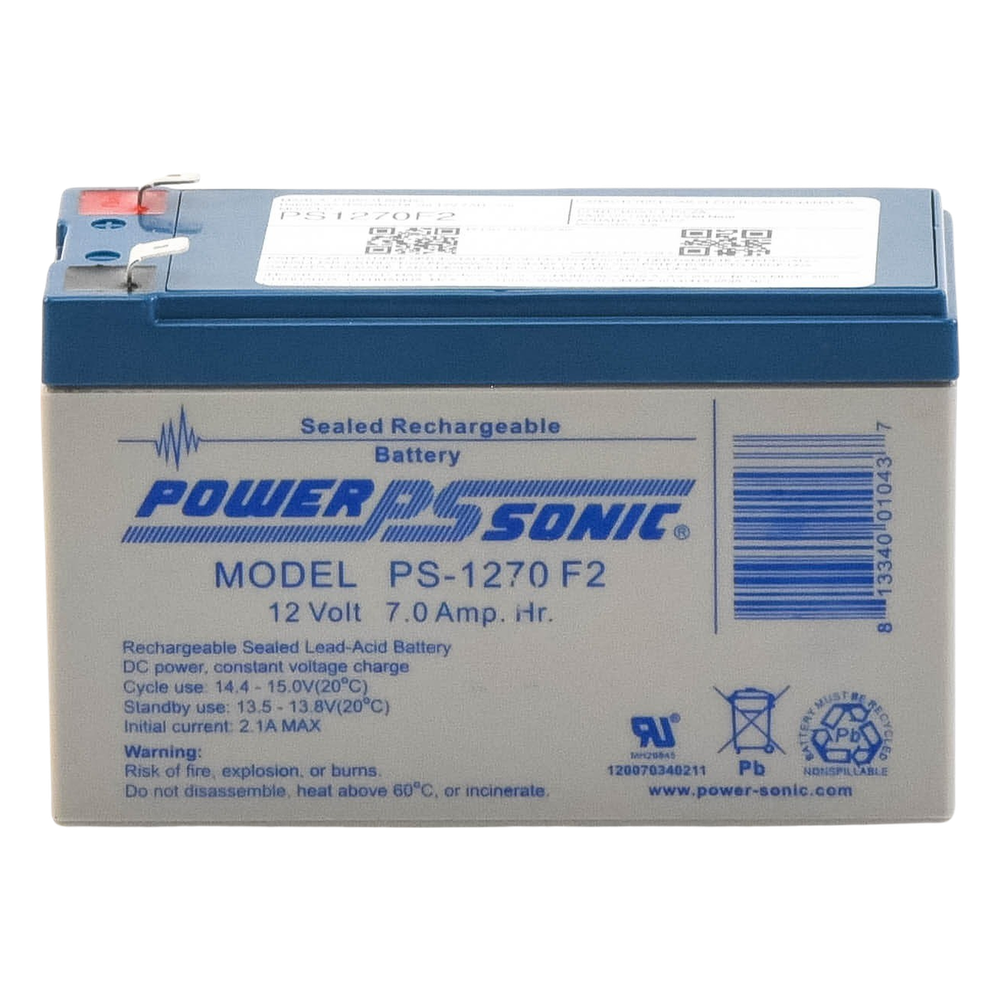 Batería 12V Recargable, 12AH, Para Respaldo, Tecnologías AGM/VRLA, 5 Años Vida Útil, Terminales tipo F2, Reconocida UL , Sin Mantenimiento, Sin Derrames - Imagen 3
