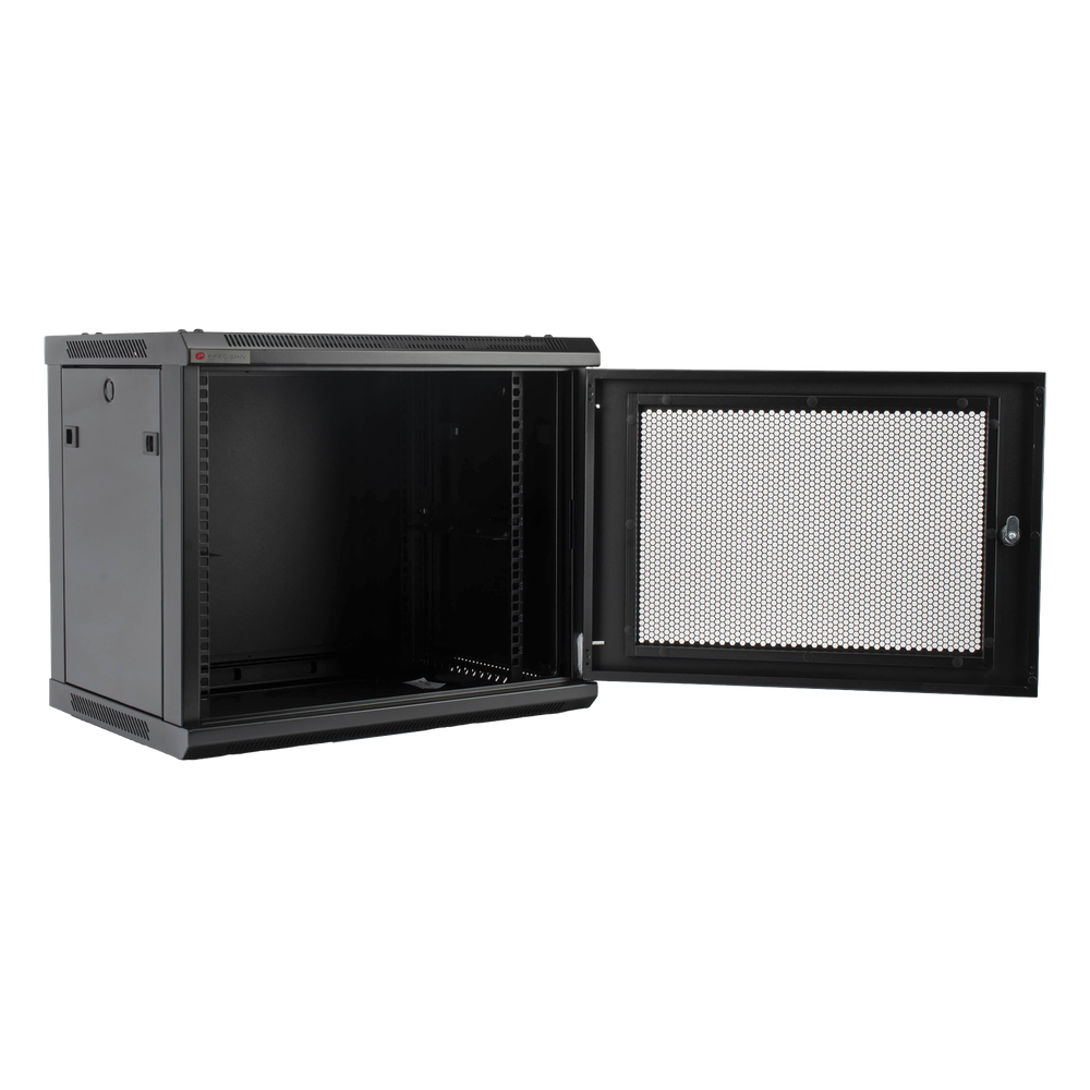 Gabinete PRECISION, Con Puerta Perforada, de 19in, 9UR, 450mm de Profundidad, Color Negro - Imagen 3