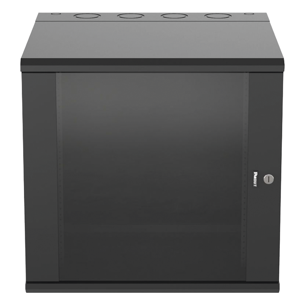 Gabinete PanZone de Montaje en Pared, de 19in, Puerta con Ventana de Seguridad, 12 UR, 635mm de Profundidad, Color Negro - Imagen 3