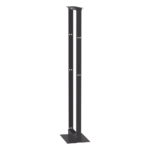 Rack de Dos Postes Estándar de 19 in, Rieles Numerados y Roscados #12-24, Fabricado en Aluminio, 45 Unidades de Rack, Color Negro - Imagen 3