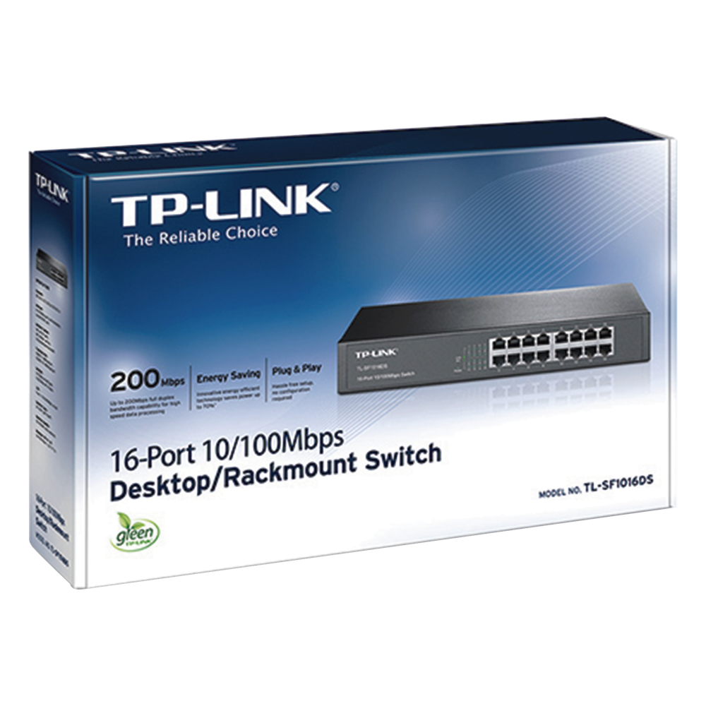 Switch no administrable de 16 puertos 10/100 Mbps de escritorio y para montaje en rack - Imagen 3