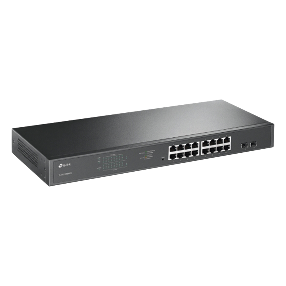 Switch JetStream de 16 puertos 10/100/1000Mbps y PoE af/at, 2 puertos SFP hasta 192W. - Imagen 3