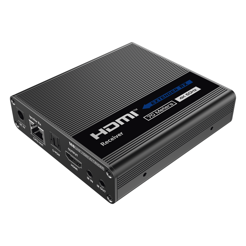 Receptor Compatible para Kits TT- 676 / 4K@60Hz con IR / Distancia de 70 Metros / Conexión en Cascada de hasta 10 Receptores con TT676. - Imagen 3