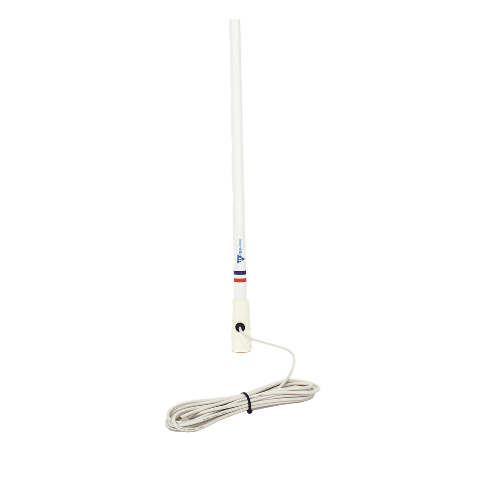 Antena Marina VHF / Fibra de Vidrio / 156-163 MHz / 6.5 dBi / Cable 10 m (32.8 ft) / PL-259 / Exterior IP67 - Imagen 3