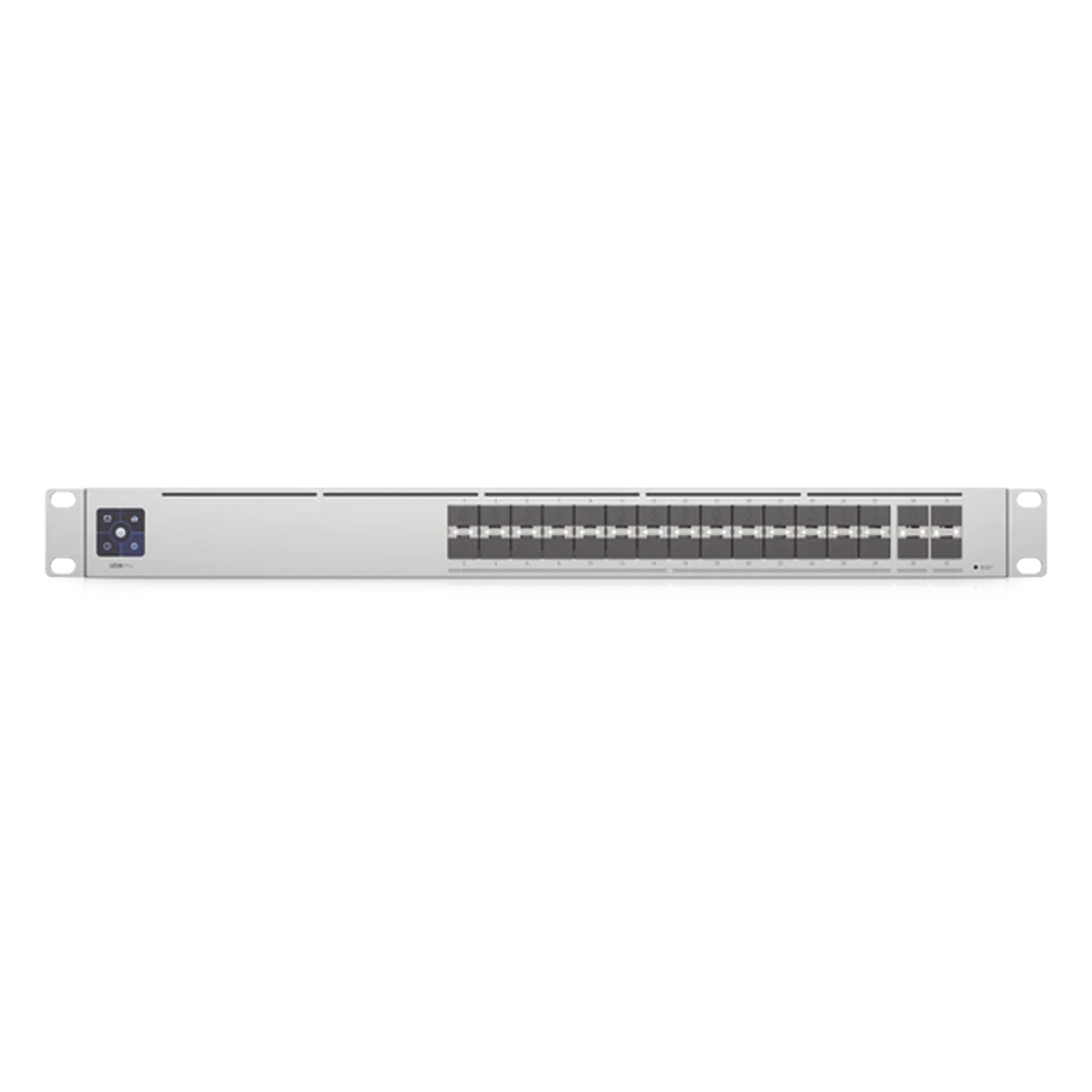 UniFi Switch PRO Aggregation Capa 3 para fibra óptica con 28 puertos SFP+ (10G) y 4 puertos SFP28 (25G), pantalla informativa - Imagen 3