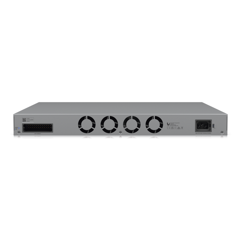 UniFi Switch Pro Max 48 POE, con funciones capa 3, 48 puertos (16 puertos 2.5 GbE (8 POE++ y 8 POE+) y 32 puertos 1 GbE (24 POE+ y 8 POE++)), 2 puertos SFP+ 10G, POE++ 720W, pantalla informativa - Imagen 3