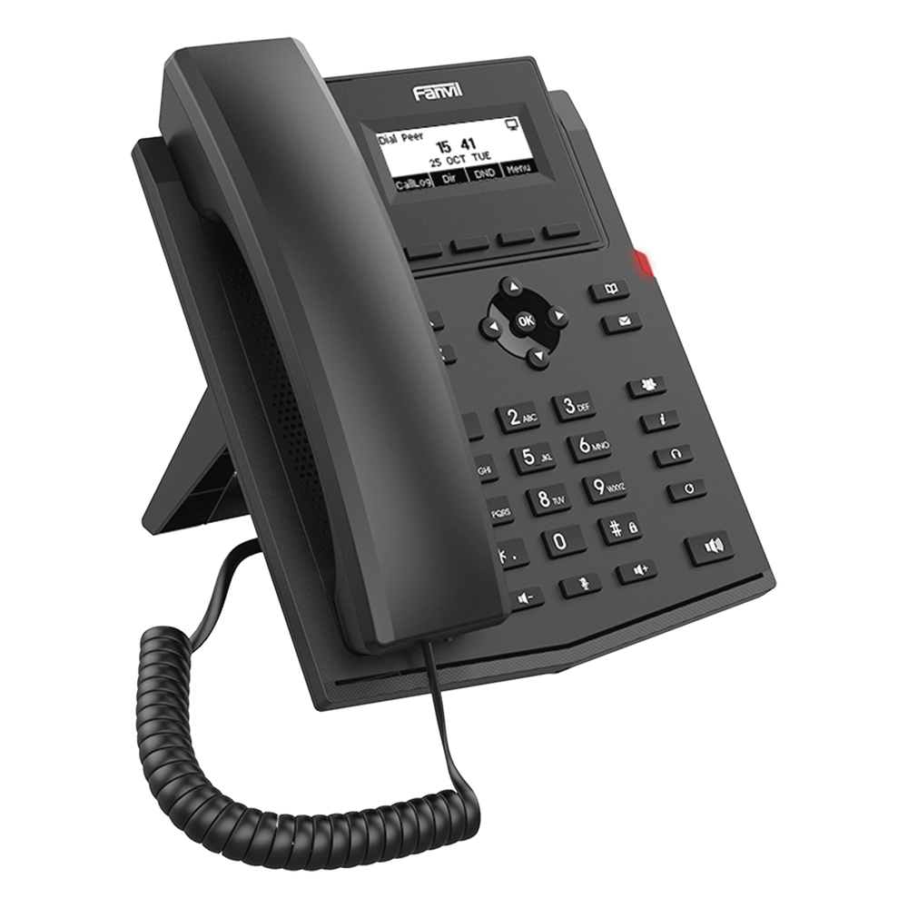 Teléfono IP / 2 Líneas SIP / Pantalla LCD 2.3" 132x64 / Audio HD G.722 y Opus / Conferencia 6 Vías / PoE 802.3af / Puertos Ethernet Duales Gigabit / Soporte EHS - Imagen 3