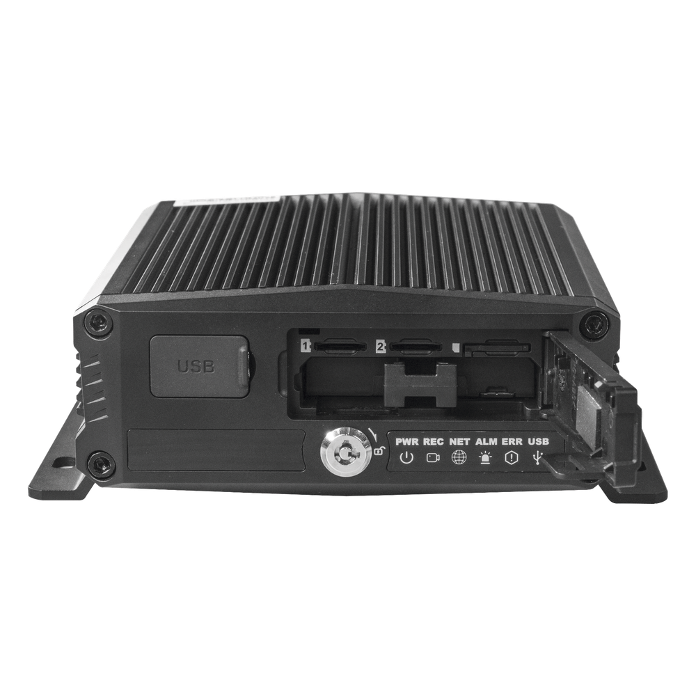 DVR Móvil / Multiplataforma / 4 Canales AHD + 2 canales IP/ Almacenamiento en Memoria Micro SD / H.265 / Chip IA Embebido / Soporta 4G / GPS / WIFI - Imagen 3
