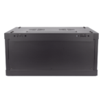 Gabinete para Montaje en Pared - Piso / Puerta de Cristal Templado / Cuerpo Fijo / 4 Unidades de Rack / 19" / Fabricado en Acero - Imagen 4