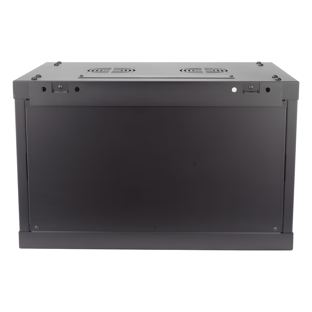 Gabinete para Montaje en Pared - Piso / Puerta de Cristal Templado / Cuerpo Fijo / 6 Unidades de Rack / 19" / Fabricado en Acero - Imagen 4