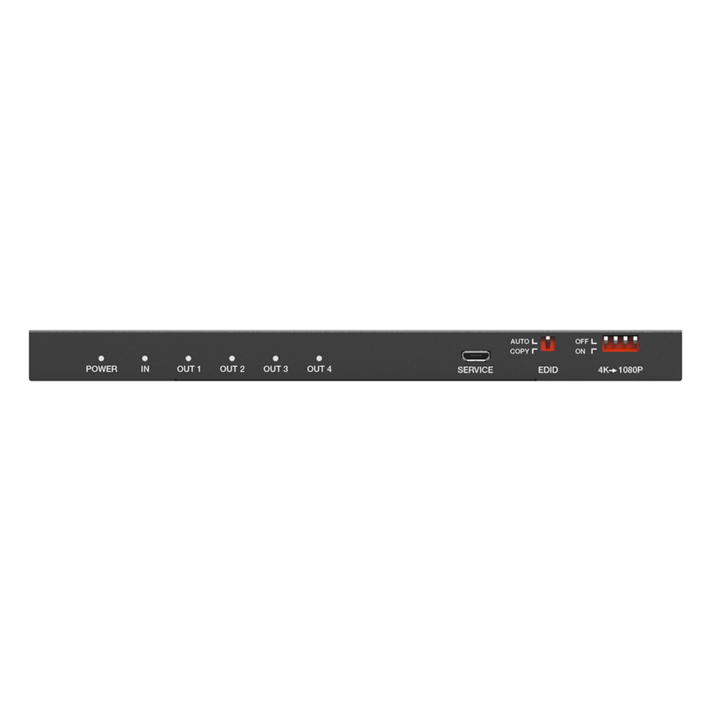 Splitter HDMI 1x4 | 1 Entrada a 4 salidas (Simultaneas) | 4K@60Hz | Extractor de Audio | Down Scaler | HDR 4:4:4 | EDID | 18Gbps - Imagen 5