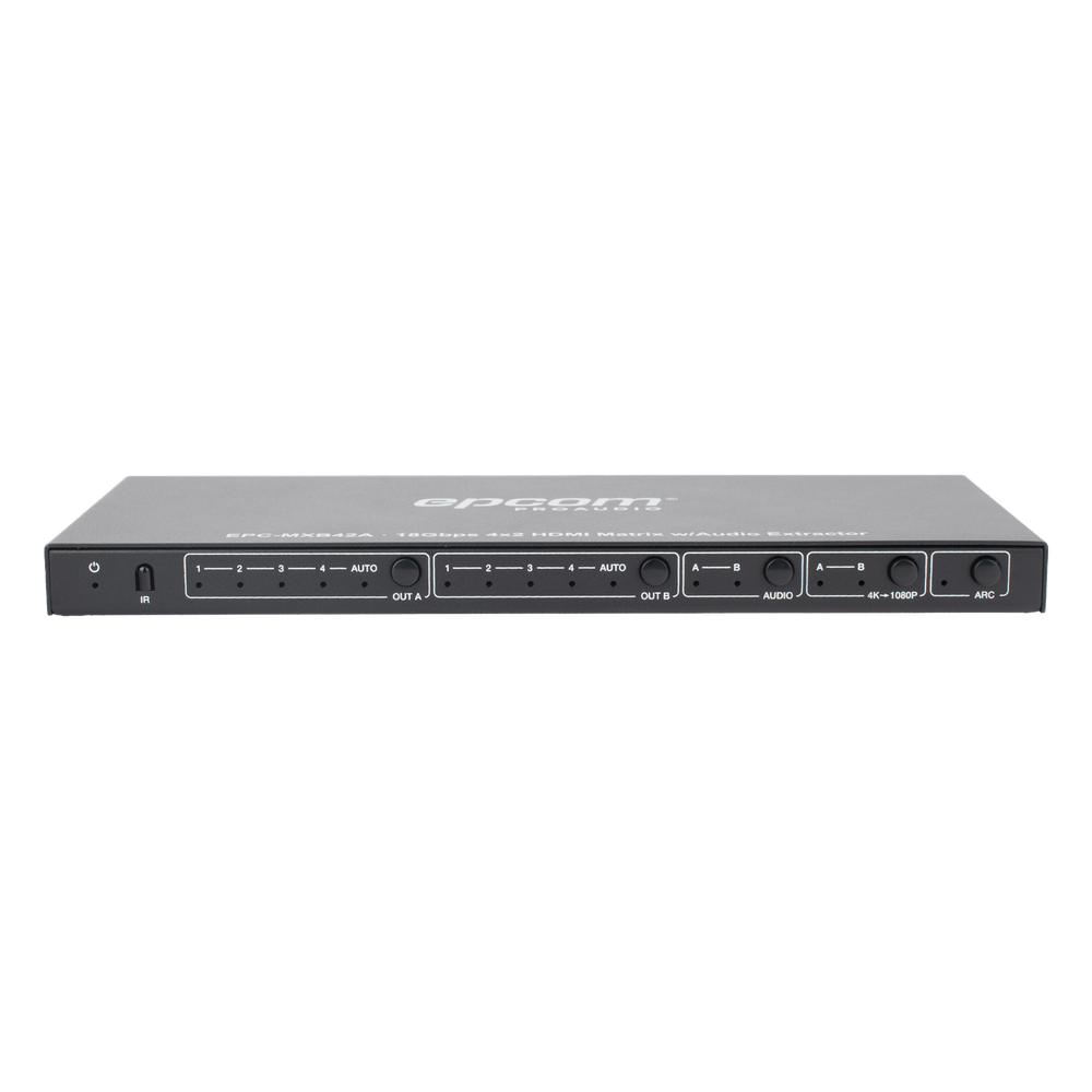 Matricial HDMI | 4x2 | 4K2K@60Hz | HDR | YCbCr 4:4:4 | EDID Auto | Extractor de Audio | Salida de audio análoga y digitalizados | HDCP 2.2 | 18 Gbps - Imagen 6