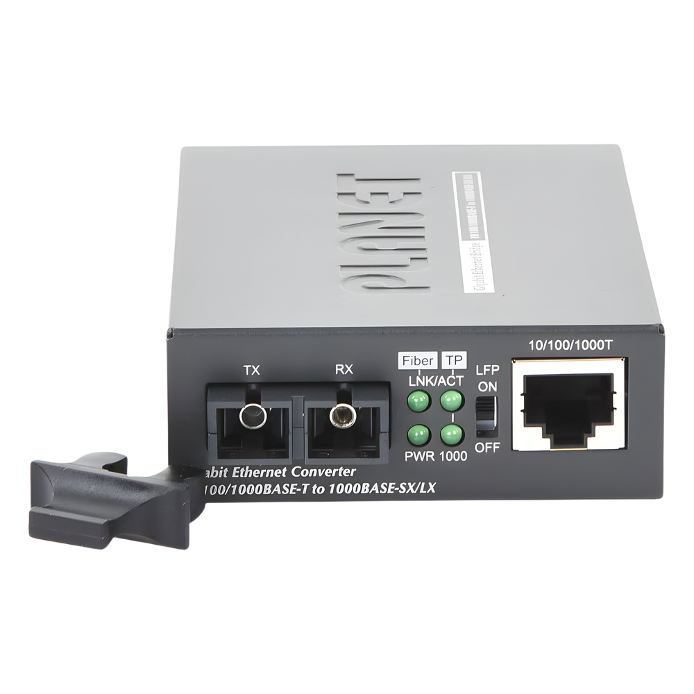 Convertidor de Medios 1000 Mbps UTP/Fibra Óptica Mono-Modo Hasta 20 Km, Conector SC - Imagen 4