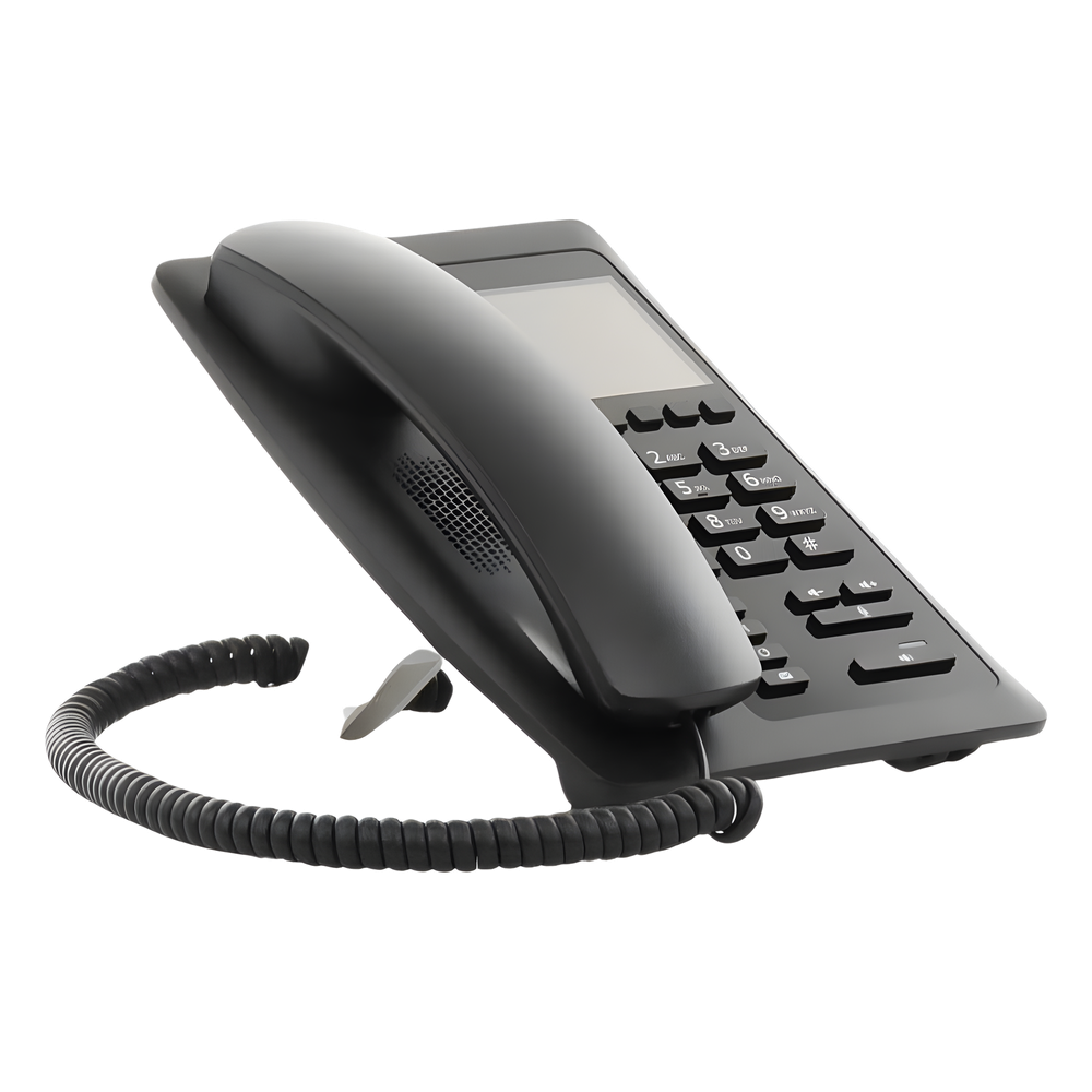 (H5W Color Negro)Teléfono IP WiFi para Hotelería, profesional de gama alta con pantalla LCD de 3.5 pulgadas a color, 6 teclas programables para servicio rápido (Hotline) PoE - Imagen 4