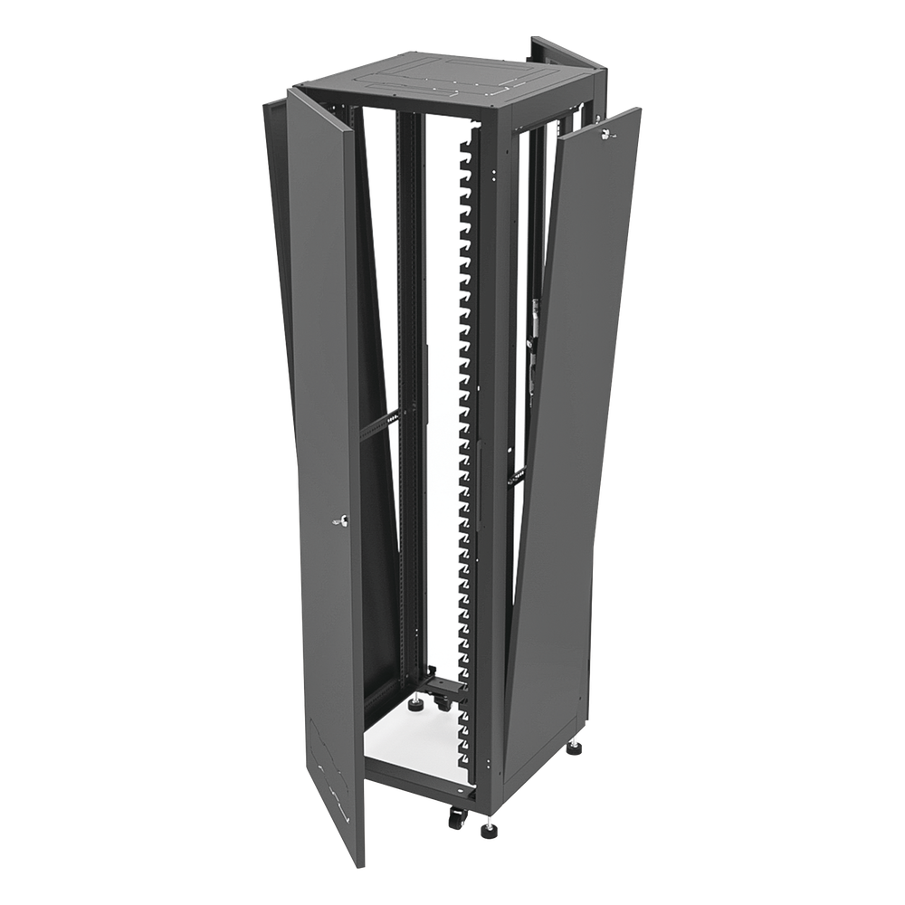 Gabinete para Telecomunicaciones Rack Estándar de 19", 42UR, 600 mm Ancho x 600 mm Profundidad. Fabricado en Acero, Se envía el Gabinete Armado. - Imagen 4