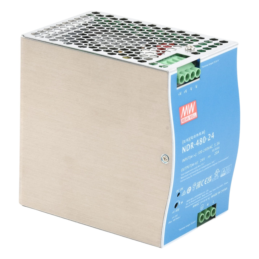 Fuente de poder industrial para riel DIN / 480W / 24Vcc / 20A / Entrada: 100-240Vca - Imagen 4