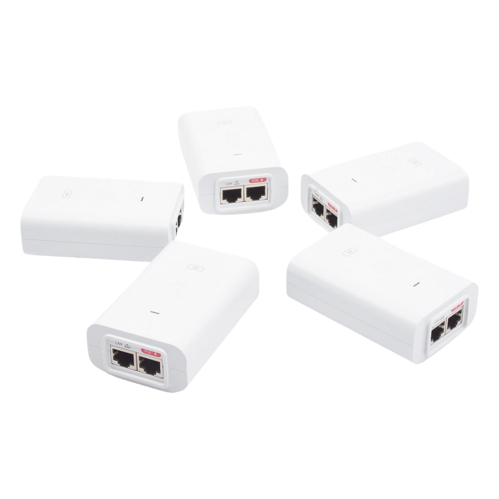 5 Unidades del Adaptador PoE Ubiquiti de 24 VDC, 1.0 A con puerto Gigabit, color blanco - Imagen 4