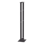 Rack de Dos Postes Estándar de 19 in, Rieles Numerados y Roscados #12-24, Fabricado en Aluminio, 45 Unidades de Rack, Color Negro - Imagen 4