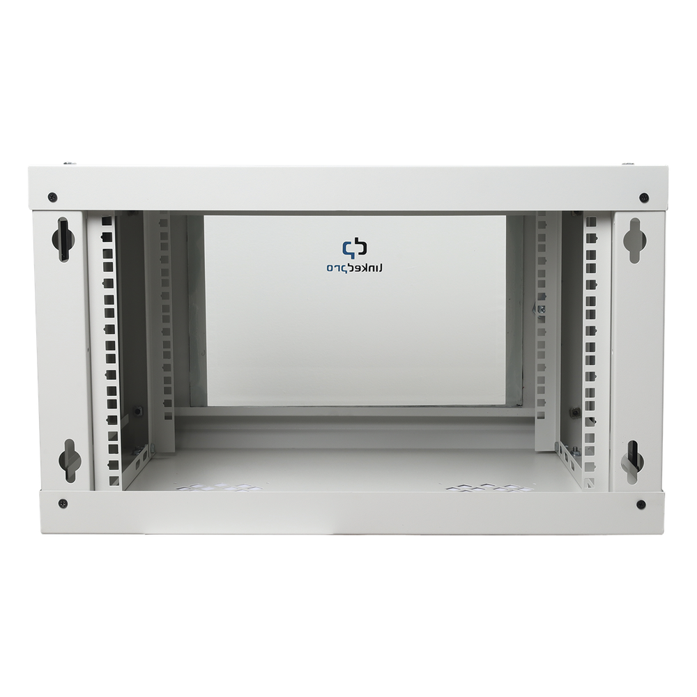 Gabinete de Pared de 6U con Puerta de Cristal Templado, 455 mm de Profundidad Total, Rack de 19'', Acero Reforzado Color Blanco - Imagen 4
